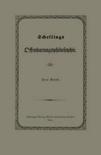 Cover image for Schellings Offenbarungsphilosophie