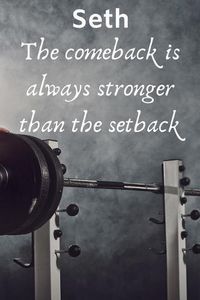 Cover image for Seth The Comeback Is Always Stronger Than The Setback: Best Friends Gift Seth Journal / Notebook / Diary / USA Gift (6 x 9 - 110 Blank Lined Pages)