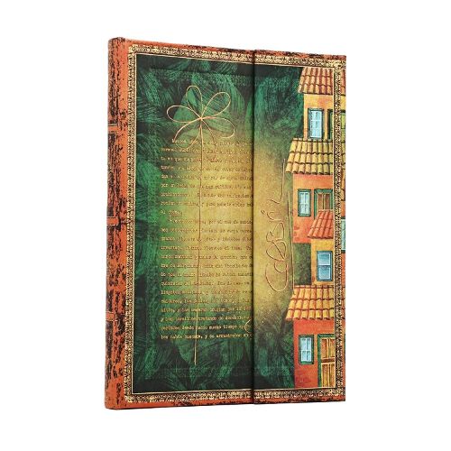 Cover image for Garcia Marquez, One Hundred Years of Solitude (Embellished Manuscripts Collection) Midi Lined Hardcover Journal (Elastic Band Closure)