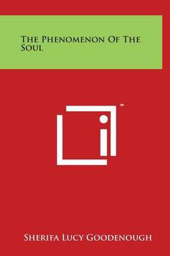 Cover image for The Phenomenon of the Soul