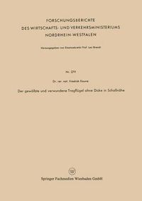 Cover image for Der Gewoelbte Und Verwundene Tragflugel Ohne Dicke in Schallnahe