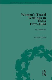 Cover image for Women's Travel Writings in India 1777-1854