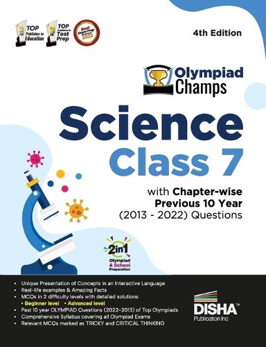 Cover image for Olympiad Champs Science Class 7 with Chapter-Wise Previous 10 Year (2013 - 2022) Questions Complete Prep Guide with Theory, Pyqs, Past & Practice Exercise