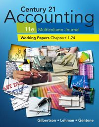 Cover image for Print Working Papers, Chapters 1-24 for Century 21 Accounting  Multicolumn Journal, 11th Edition