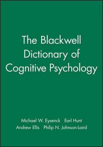 Cover image for The Blackwell Dictionary of Cognitive Psychology