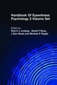 Cover image for Handbook Of Eyewitness Psychology 2 Volume Set: Memory for Events