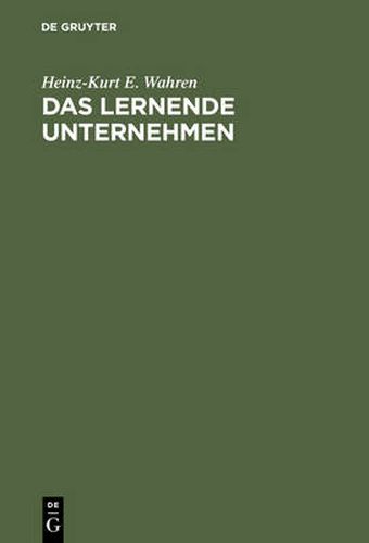 Cover image for Das lernende Unternehmen