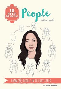 Cover image for 10 Step Drawing: People: Draw 30 People in 10 Easy Steps