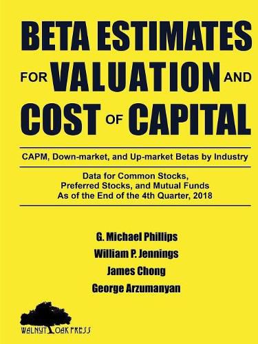 Cover image for Beta Estimates for Valuation and Cost of Capital, As of the End of 4th Quarter, 2018