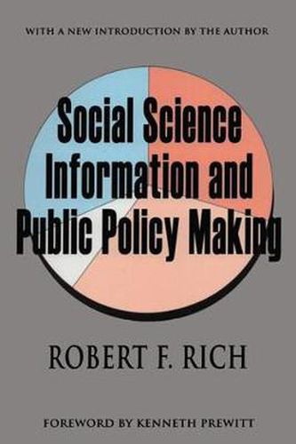 Cover image for Social Science Information and Public Policy Making