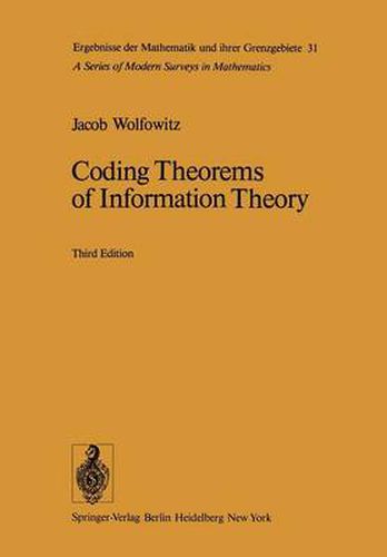 Cover image for Coding Theorems of Information Theory