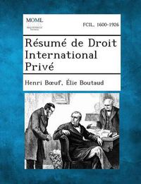 Cover image for Resume de Droit International Prive