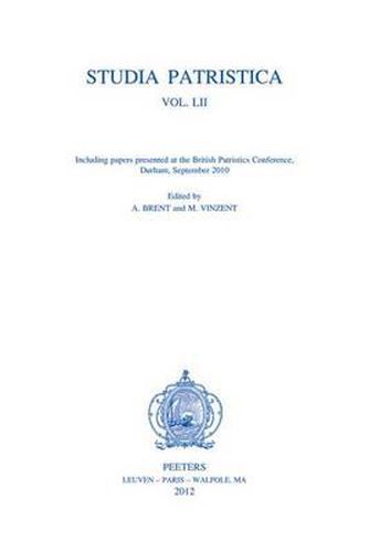 Cover image for Including Papers Presented at the British Patristics Conference, Durham, September 2010