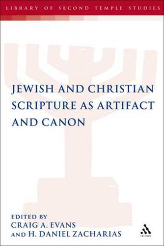 Jewish and Christian Scripture as Artifact and Canon