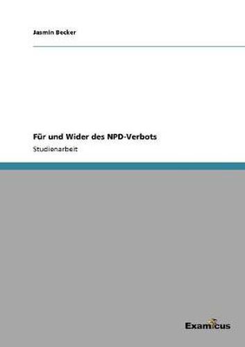 Cover image for Fur und Wider des NPD-Verbots