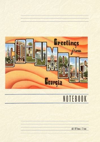 Cover image for Vintage Lined Notebook Greetings from Columbus