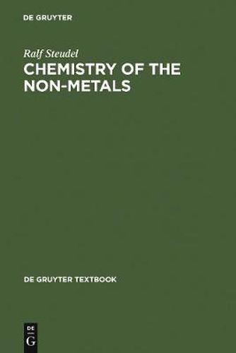 Cover image for Chemistry of the Non-Metals: With an Introduction to Atomic Structure and Chemical Bonding