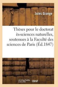 Cover image for Theses Pour Le Doctorat Es-Sciences Naturelles