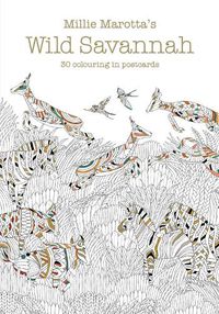 Cover image for MILLIE MAROTTA'S WILD SAVANNAH POSTCARD BOOK