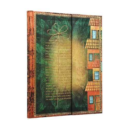 Cover image for Garcia Marquez, One Hundred Years of Solitude (Embellished Manuscripts Collection) Ultra Lined Hardcover Journal (Elastic Band Closure)