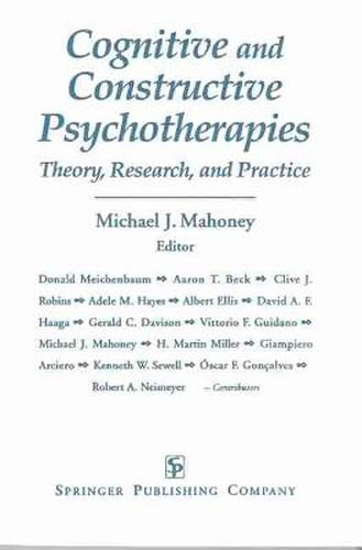 Cover image for Cognitive and Constructive Psychotherapies: Theory, Research and Practice