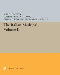 Cover image for The Italian Madrigal: Volume II