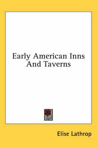 Early American Inns and Taverns