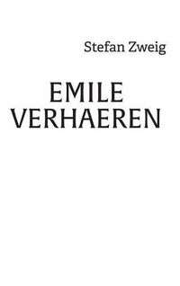 Cover image for Emile Verhaeren