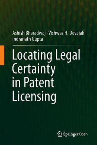 Cover image for Locating Legal Certainty in Patent Licensing