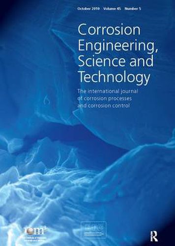 Cover image for Corrosion of Archaeological and Heritage Artefacts EFC 45: A Special Issue of Corrosion Engineering, Science and Technology