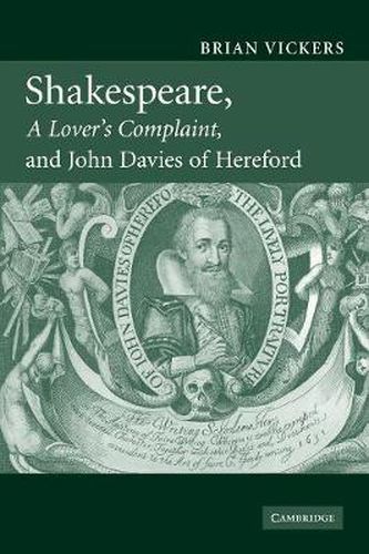 Cover image for Shakespeare, 'A Lover's Complaint', and John Davies of Hereford