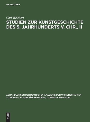 Cover image for Studien zur Kunstgeschichte des 5. Jahrhunderts v. Chr., II