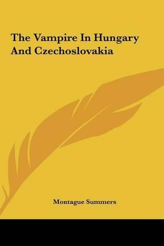 The Vampire in Hungary and Czechoslovakia