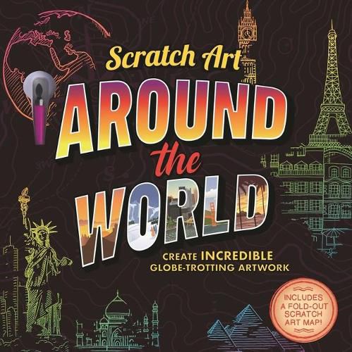 Cover image for Scratch Art: Around the World: Adult Scratch Art Activity Book