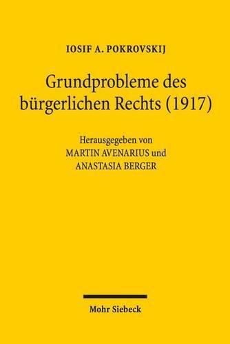 Grundprobleme des burgerlichen Rechts (1917)