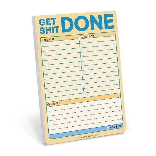 Cover image for Knock Knock Get Shit Done Great Big Stickies (Pastel Version)