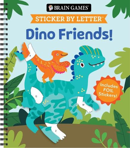 Cover image for Brain Games - Sticker by Letter: Dino Friends!