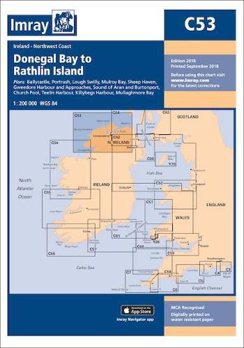 Cover image for Imray Chart C53: Donegal Bay to Rathlin Island