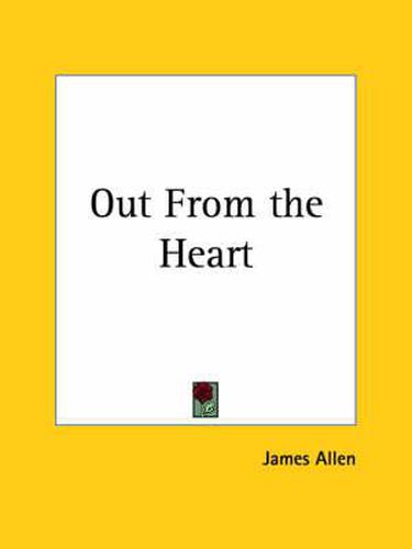 Cover image for Out from the Heart (1906)