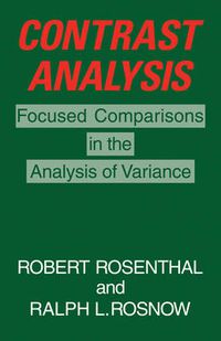 Cover image for Contrast Analysis: Focused Comparisons in the Analysis of Variance