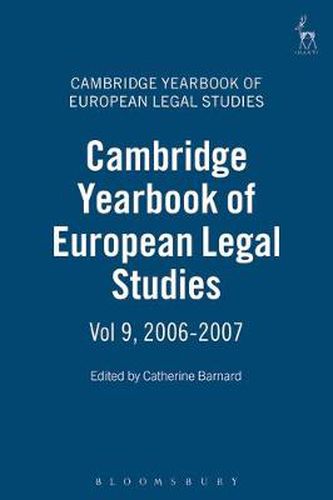 Cover image for Cambridge Yearbook of European Legal Studies, Vol 9, 2006-2007