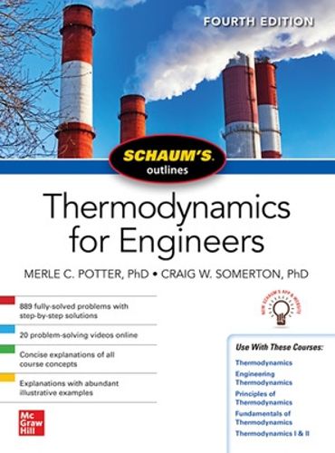 Cover image for Schaums Outline of Thermodynamics for Engineers, Fourth Edition