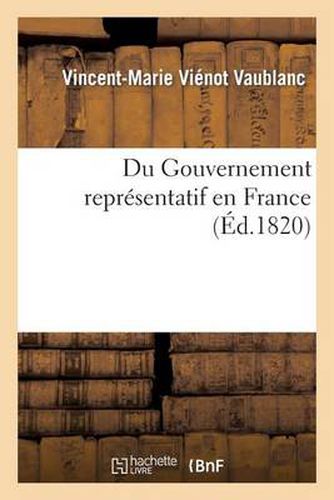 Du Gouvernement Representatif En France