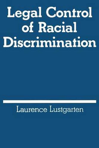 Cover image for Legal Control of Racial Discrimination