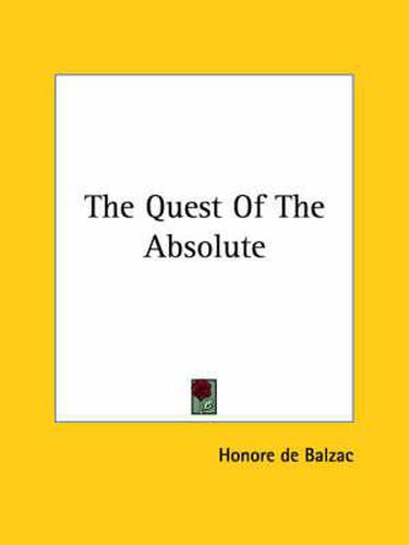 Cover image for The Quest of the Absolute