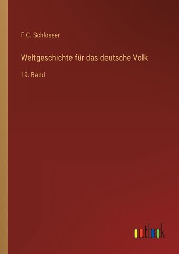 Cover image for Weltgeschichte fuer das deutsche Volk