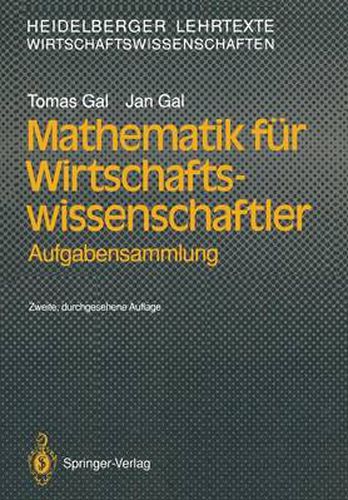 Cover image for Mathematik fur Wirtschaftswissenschaftler