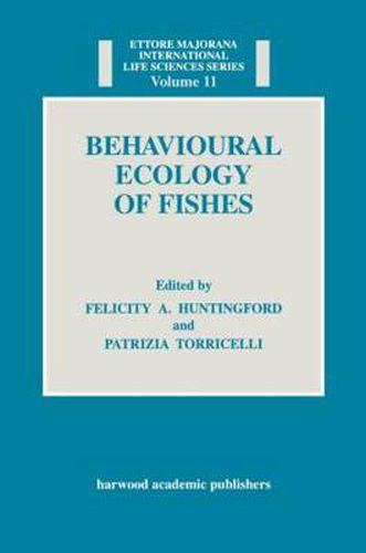 Cover image for Behavioural Ecology of Fishes