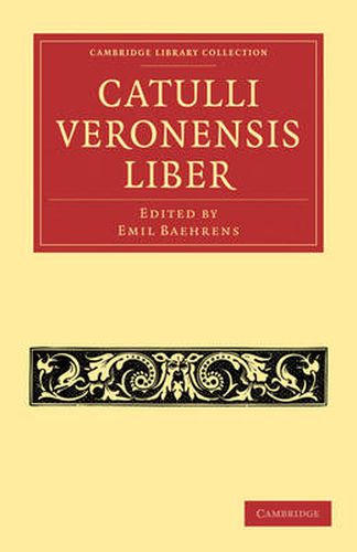 Cover image for Catulli Veronensis Liber