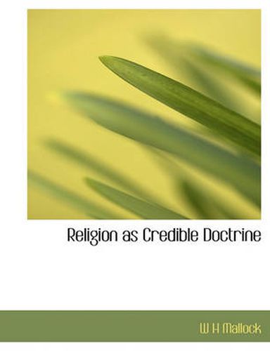 Cover image for Religion as Credible Doctrine